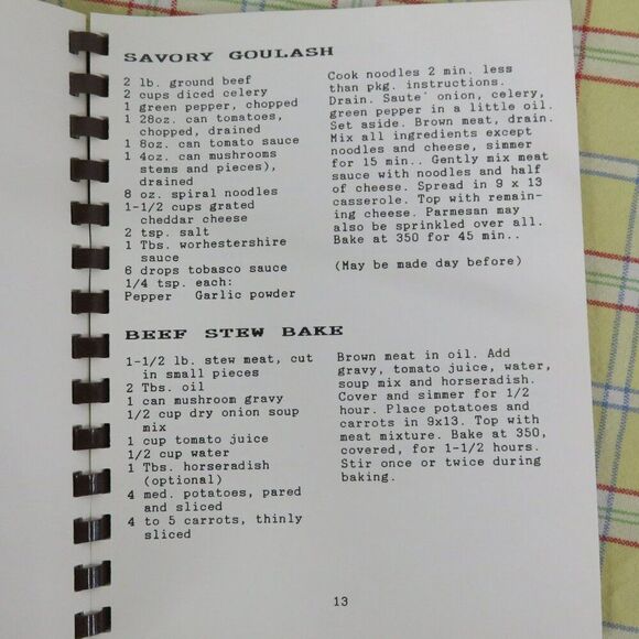 Por Los Ninos Cook Book 1987 Our Lady of Lourdes Church Northridge Ca Fundraiser - Picture 6 of 8